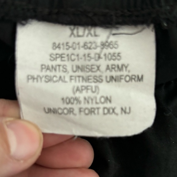 ARMY Uniform Pant Physical Fitness Unisex Size XL (APFU) 100% Nylon Fort Dix, NJ - Picture 6 of 7